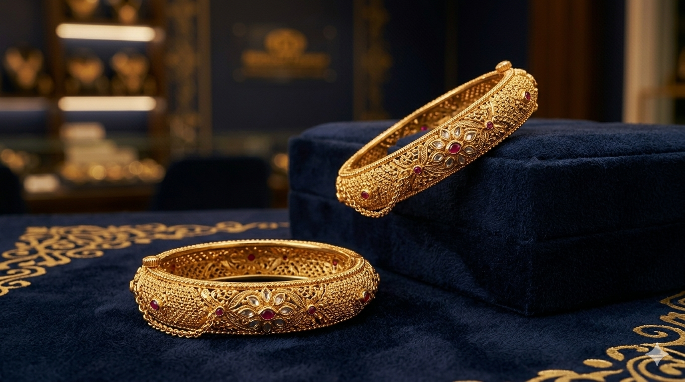 Gold bangles